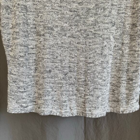 M. Rena Knit Sweater Gray Marled Textured Dolman Short Sleeves USA Made Size L - Picture 3 of 15